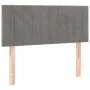 Hellgraues Samtkopfteil mit LED 100x5x78/88 cm von vidaXL, Kopf- und Fußteile - Ref: Foro24-3121892, Preis: 48,35 €, Rabatt: %