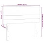 Cabecero con LED de tela negro 100x5x78/88 cm de vidaXL, Cabeceros y pies de cama - Ref: Foro24-3121744, Precio: 38,18 €, Des...