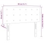 Cabecero con luces LED cuero sintético negro 80x5x78/88 cm de vidaXL, Cabeceros y pies de cama - Ref: Foro24-3121684, Precio:...