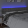 Cabecero con LED cuero sintético gris 200x5x78/88 cm de vidaXL, Cabeceros y pies de cama - Ref: Foro24-3121724, Precio: 76,48...
