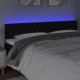 Cabecero con LED de tela negro 200x7x78/88 cm de vidaXL, Cabeceros y pies de cama - Ref: Foro24-3121972, Precio: 81,48 €, Des...
