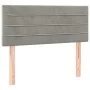 Light gray velvet headboard with LED 100x5x78/88 cm by vidaXL, Headboards and footboards - Ref: Foro24-3121794, Price: 40,39 ...