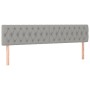 Cabecero con LED de tela gris claro 180x7x78/88 cm de vidaXL, Cabeceros y pies de cama - Ref: Foro24-3121962, Precio: 65,52 €...