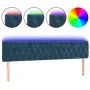Cabecero con LED de terciopelo azul oscuro 180x7x78/88 cm de vidaXL, Cabeceros y pies de cama - Ref: Foro24-3122012, Precio: ...