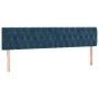 Cabecero con LED de terciopelo azul oscuro 180x7x78/88 cm de vidaXL, Cabeceros y pies de cama - Ref: Foro24-3122012, Precio: ...