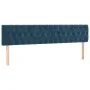 Cabecero con LED de terciopelo azul oscuro 180x7x78/88 cm de vidaXL, Cabeceros y pies de cama - Ref: Foro24-3122012, Precio: ...