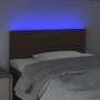 Kopfteil mit LED aus dunkelbraunem Stoff 80x5x78/88 cm von vidaXL, Kopf- und Fußteile - Ref: Foro24-3121729, Preis: 36,89 €, ...