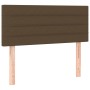 Cabecero con LED de tela marrón oscuro 80x5x78/88 cm de vidaXL, Cabeceros y pies de cama - Ref: Foro24-3121729, Precio: 34,85...