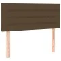 Headboard with LED in dark brown fabric 80x5x78/88 cm by vidaXL, Headboards and footboards - Ref: Foro24-3121729, Price: 36,8...