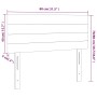 Cabecero con LED de tela marrón oscuro 80x5x78/88 cm de vidaXL, Cabeceros y pies de cama - Ref: Foro24-3121729, Precio: 34,85...