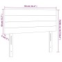 Cabecero con LED de terciopelo gris oscuro 90x5x78/88 cm de vidaXL, Cabeceros y pies de cama - Ref: Foro24-3121789, Precio: 4...