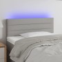 Cabecero con LED de tela gris claro 90x5x78/88 cm de vidaXL, Cabeceros y pies de cama - Ref: Foro24-3121734, Precio: 46,69 €,...