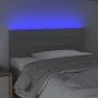 Hellgraues Stoffkopfteil mit LED 90x5x78/88 cm von vidaXL, Kopf- und Fußteile - Ref: Foro24-3121734, Preis: 50,81 €, Rabatt: %