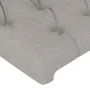 Light gray fabric headboard with LED 100x7x78/88 cm by vidaXL, Headboards and footboards - Ref: Foro24-3121938, Price: 45,44 ...