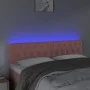 Rosa Samtkopfteil mit LED 160x7x78/88 cm von vidaXL, Kopf- und Fußteile - Ref: Foro24-3122007, Preis: 70,30 €, Rabatt: %