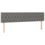 Cabecero con LED de tela gris oscuro 180x7x78/88 cm de vidaXL, Cabeceros y pies de cama - Ref: Foro24-3121963, Precio: 77,97 ...