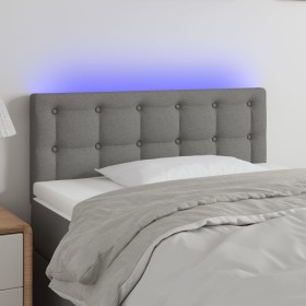 Cabecero con LED de tela gris oscuro 100x5x78/88 cm de vidaXL, Cabeceros y pies de cama - Ref: Foro24-3122037, Precio: 46,56 ...