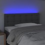 Cabecero con LED de tela gris oscuro 100x5x78/88 cm de vidaXL, Cabeceros y pies de cama - Ref: Foro24-3122037, Precio: 46,56 ...