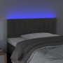 Cabecero con LED de terciopelo gris oscuro 100x5x78/88 cm de vidaXL, Cabeceros y pies de cama - Ref: Foro24-3121893, Precio: ...