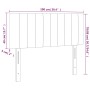 Cabecero con LED de terciopelo gris oscuro 100x5x78/88 cm de vidaXL, Cabeceros y pies de cama - Ref: Foro24-3121893, Precio: ...