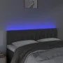 Dark gray velvet headboard with LED 144x7x78/88 cm by vidaXL, Headboards and footboards - Ref: Foro24-3121997, Price: 74,03 €...