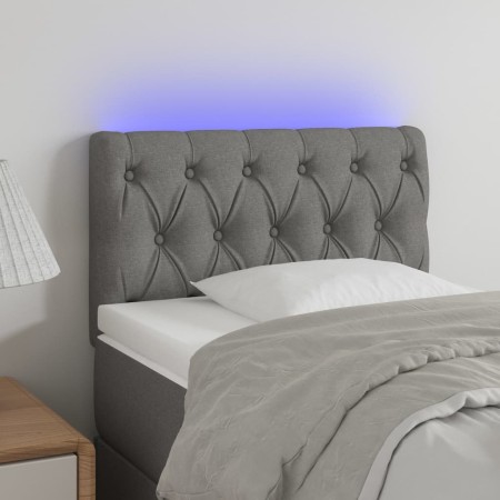 Cabecero con LED de tela gris oscuro 80x7x78/88 cm de vidaXL, Cabeceros y pies de cama - Ref: Foro24-3121923, Precio: 42,62 €...