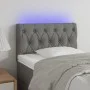 Headboard with LED in dark gray fabric 80x7x78/88 cm by vidaXL, Headboards and footboards - Ref: Foro24-3121923, Price: 44,70...