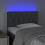 Headboard with LED in dark gray fabric 80x7x78/88 cm by vidaXL, Headboards and footboards - Ref: Foro24-3121923, Price: 44,70...