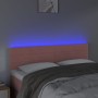 Cabecero con LED de terciopelo rosa 144x5x78/88 cm de vidaXL, Cabeceros y pies de cama - Ref: Foro24-3121805, Precio: 57,66 €...