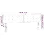 Kopfteil aus schwarzem Stoff mit LED 180x5x78/88 cm von vidaXL, Kopf- und Fußteile - Ref: Foro24-3122062, Preis: 68,51 €, Rab...