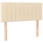 Cream fabric headboard with LED 100x5x78/88 cm by vidaXL, Headboards and footboards - Ref: Foro24-3121845, Price: 48,48 €, Di...
