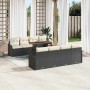 Conjunto de sofá de jardín 9 pcs Negro Poliratán en Sofás de exterior | Comprar online en Foru.es