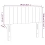 Cream fabric headboard with LED 100x5x78/88 cm by vidaXL, Headboards and footboards - Ref: Foro24-3121845, Price: 48,48 €, Di...