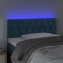 Cabecero con LED de terciopelo azul oscuro 90x7x78/88 cm de vidaXL, Cabeceros y pies de cama - Ref: Foro24-3121988, Precio: 5...