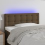 Cabecero con LED de tela marrón oscuro 80x5x78/88 cm de vidaXL, Cabeceros y pies de cama - Ref: Foro24-3122023, Precio: 41,58...