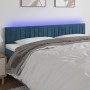 Cabecero con LED de terciopelo azul oscuro 180x5x78/88 cm de vidaXL, Cabeceros y pies de cama - Ref: Foro24-3121914, Precio: ...