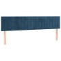 Cabecero con LED de terciopelo azul oscuro 180x5x78/88 cm de vidaXL, Cabeceros y pies de cama - Ref: Foro24-3121914, Precio: ...