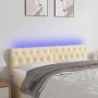 Cabecero con LED de tela color crema 160x7x78/88 cm de vidaXL, Cabeceros y pies de cama - Ref: Foro24-3121959, Precio: 86,90 ...