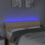 Cabecero con LED de tela color crema 160x7x78/88 cm de vidaXL, Cabeceros y pies de cama - Ref: Foro24-3121959, Precio: 86,90 ...