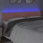 Rosa Samtkopfteil mit LED 160x5x78/88 cm von vidaXL, Kopf- und Fußteile - Ref: Foro24-3121909, Preis: 67,25 €, Rabatt: %