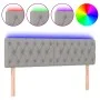 Light gray fabric headboard with LED 160x7x78/88 cm by vidaXL, Headboards and footboards - Ref: Foro24-3121954, Price: 75,26 ...