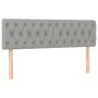 Kopfteil aus hellgrauem Stoff mit LED 160x7x78/88 cm von vidaXL, Kopf- und Fußteile - Ref: Foro24-3121954, Preis: 75,26 €, Ra...