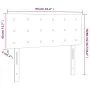 LED-Kopfteil aus dunkelblauem Samt, 90 x 5 x 78/88 cm von vidaXL, Kopf- und Fußteile - Ref: Foro24-3122086, Preis: 47,44 €, R...