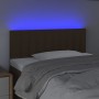 Cabecero con LED de tela marrón oscuro 90x5x78/88 cm de vidaXL, Cabeceros y pies de cama - Ref: Foro24-3121835, Precio: 43,90...