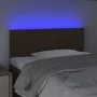 Kopfteil mit LED aus dunkelbraunem Stoff 90x5x78/88 cm von vidaXL, Kopf- und Fußteile - Ref: Foro24-3121835, Preis: 47,21 €, ...