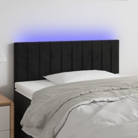 Cabecero con LED de terciopelo negro 100x5x78/88 cm de vidaXL, Cabeceros y pies de cama - Ref: Foro24-3121894, Precio: 42,96 ...