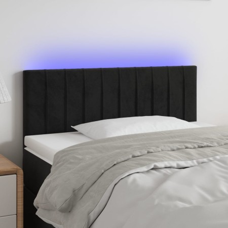 Cabecero con LED de terciopelo negro 100x5x78/88 cm de vidaXL, Cabeceros y pies de cama - Ref: Foro24-3121894, Precio: 42,96 ...