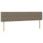 Taupe gray fabric headboard with LED 200x7x78/88 cm by vidaXL, Headboards and footboards - Ref: Foro24-3121974, Price: 93,86 ...