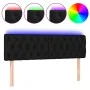 Cabecero con LED de terciopelo negro 144x7x78/88 cm de vidaXL, Cabeceros y pies de cama - Ref: Foro24-3121998, Precio: 81,05 ...