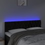 Cabecero con LED de terciopelo negro 144x7x78/88 cm de vidaXL, Cabeceros y pies de cama - Ref: Foro24-3121998, Precio: 82,39 ...